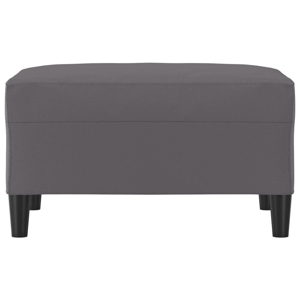 fodskammel 70x55x41 cm kunstlæder grå