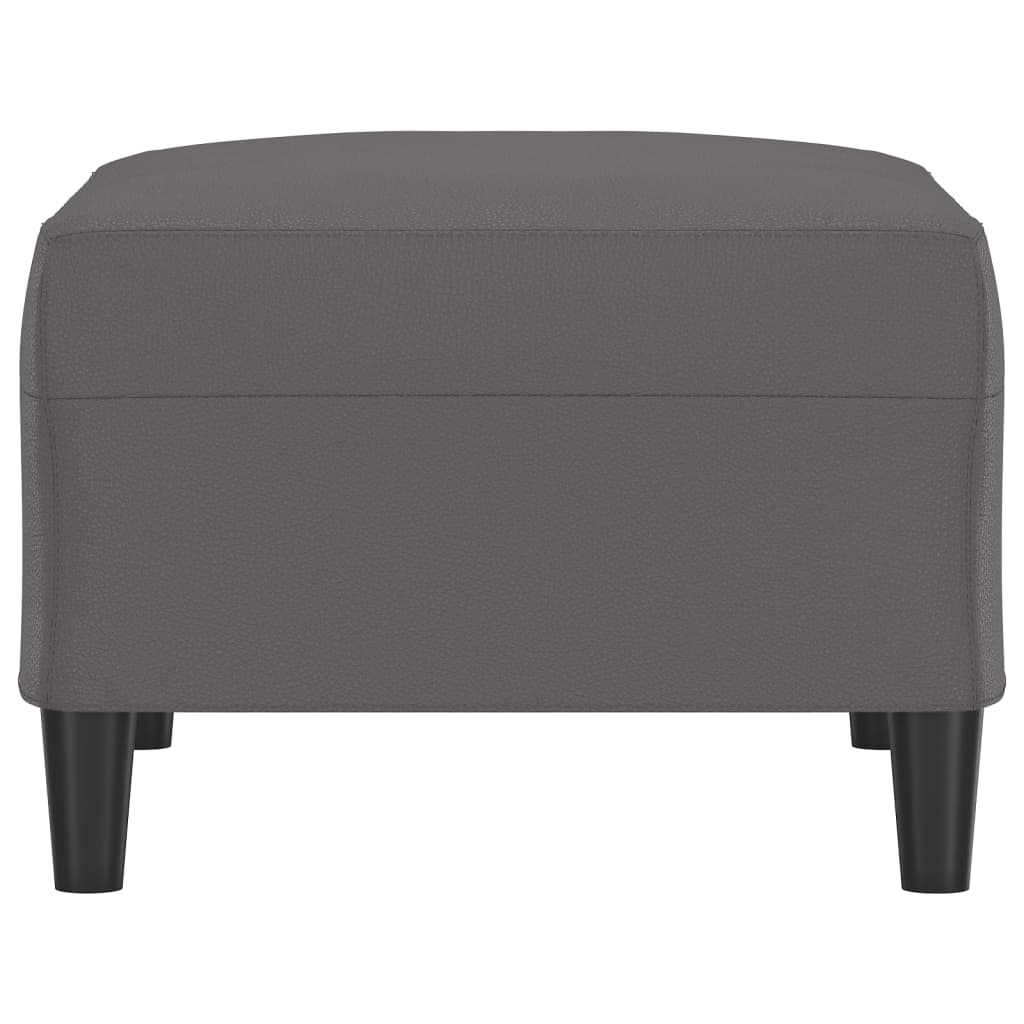 fodskammel 70x55x41 cm kunstlæder grå