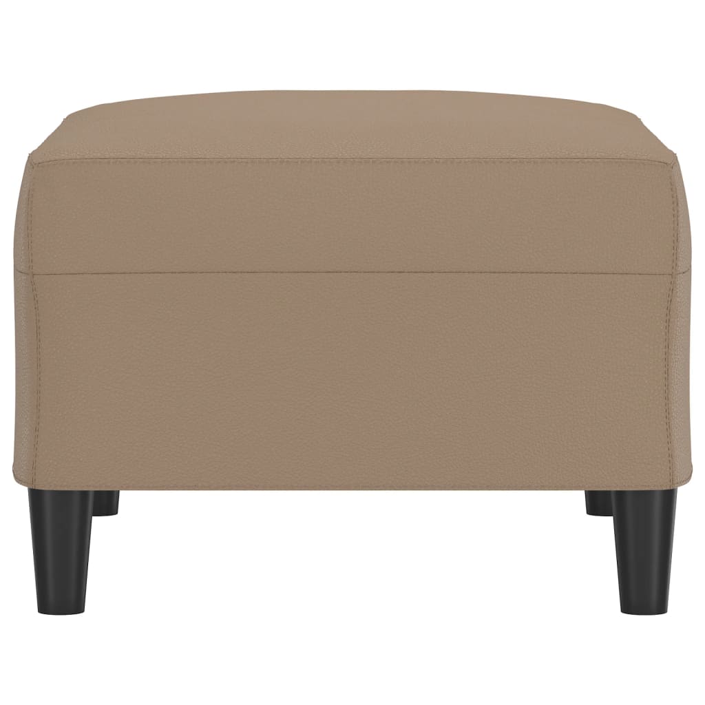 fodskammel 70x55x41 cm kunstlæder cappuccinofarvet