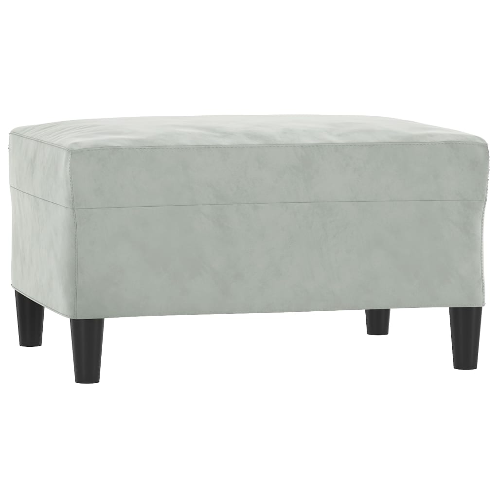 fodskammel 70x55x41 cm velour grå