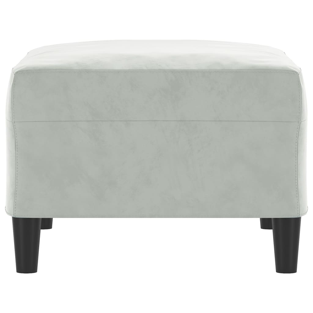 fodskammel 70x55x41 cm velour grå