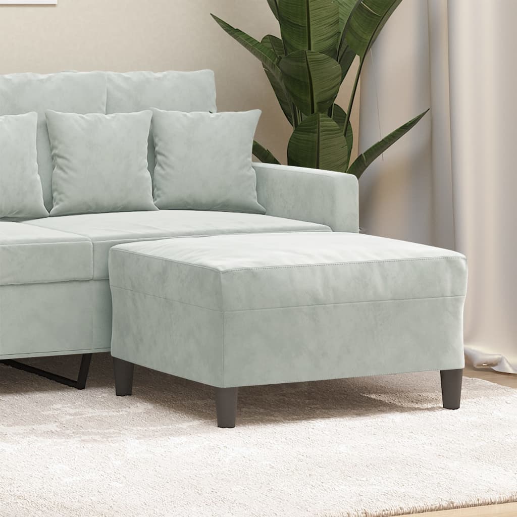 fodskammel 70x55x41 cm velour grå