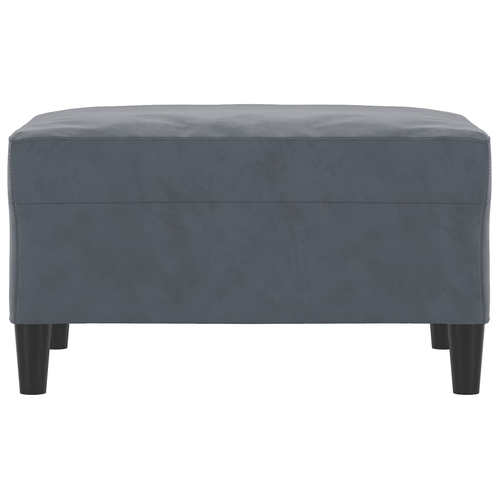 fodskammel 70x55x41 cm velour mørkegrå