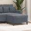 fodskammel 70x55x41 cm velour mørkegrå