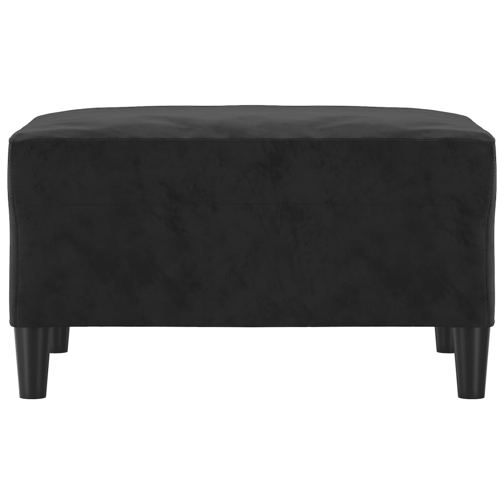 fodskammel 70x55x41 cm velour sort