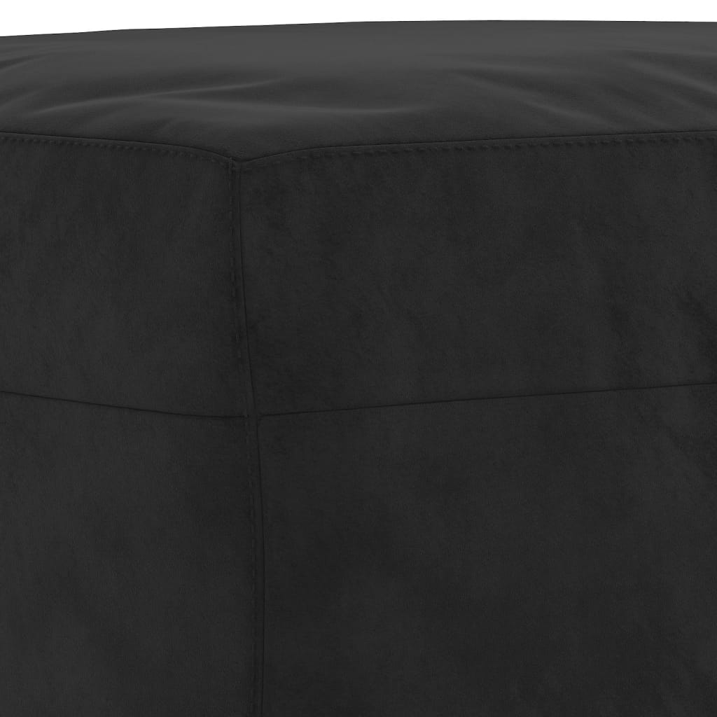 fodskammel 70x55x41 cm velour sort