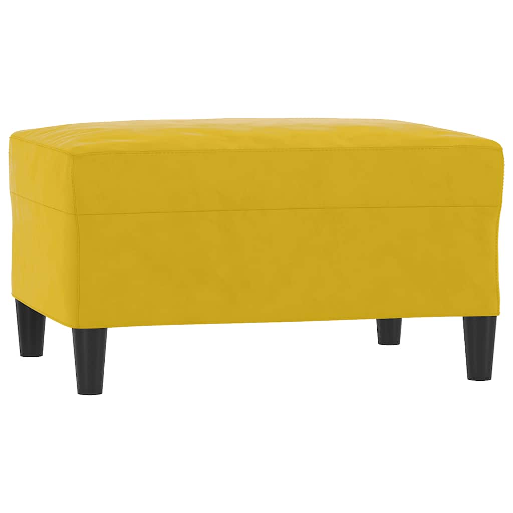 fodskammel 70x55x41 cm velour gul