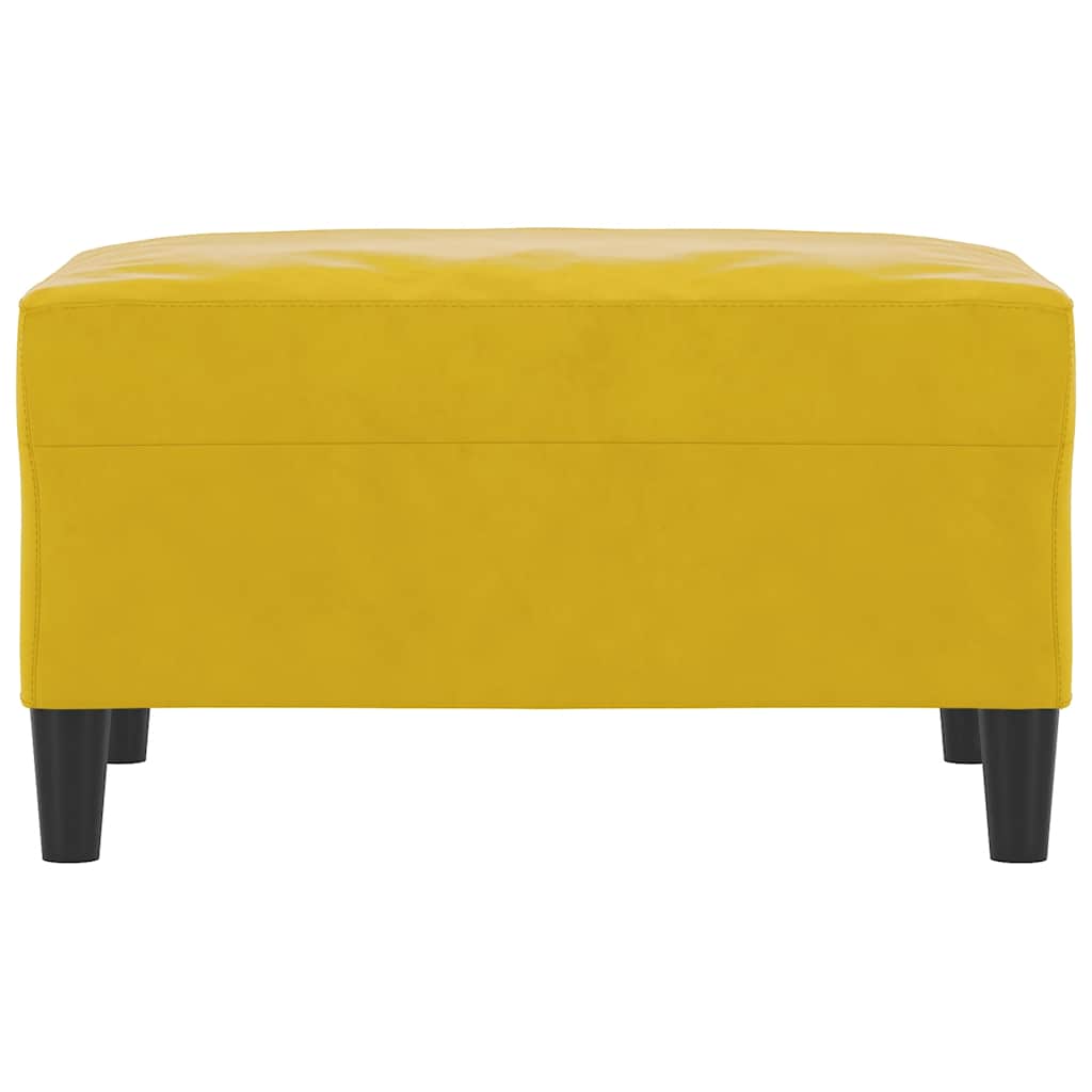 fodskammel 70x55x41 cm velour gul