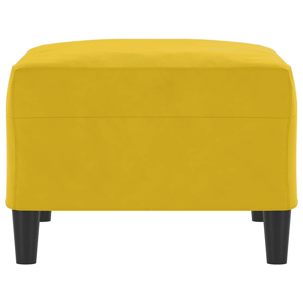 fodskammel 70x55x41 cm velour gul
