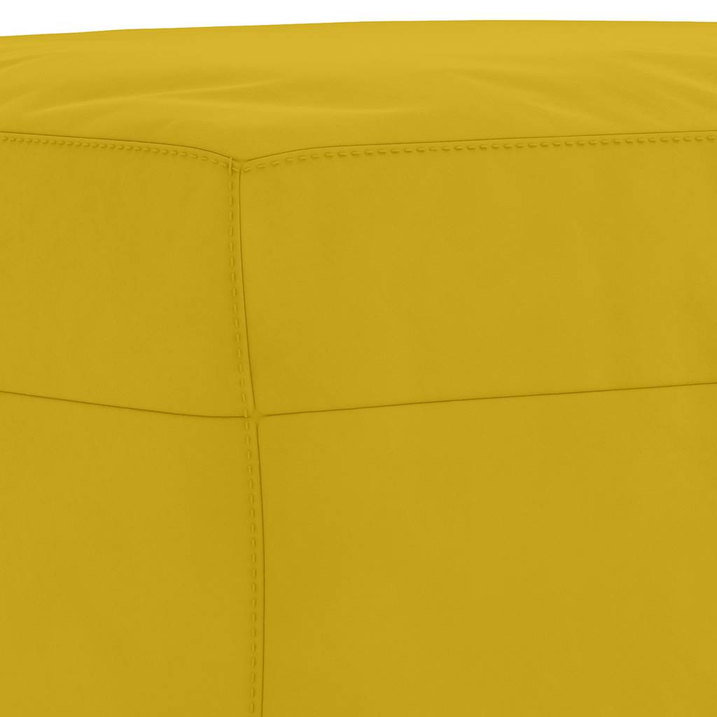 fodskammel 70x55x41 cm velour gul