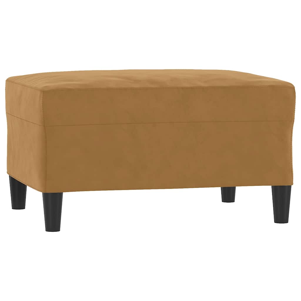 fodskammel 70x55x41 cm velour brun