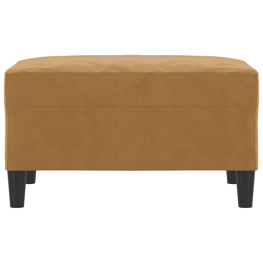 fodskammel 70x55x41 cm velour brun