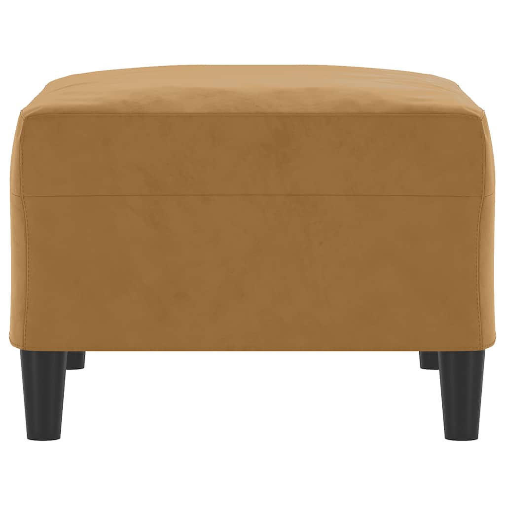 fodskammel 70x55x41 cm velour brun