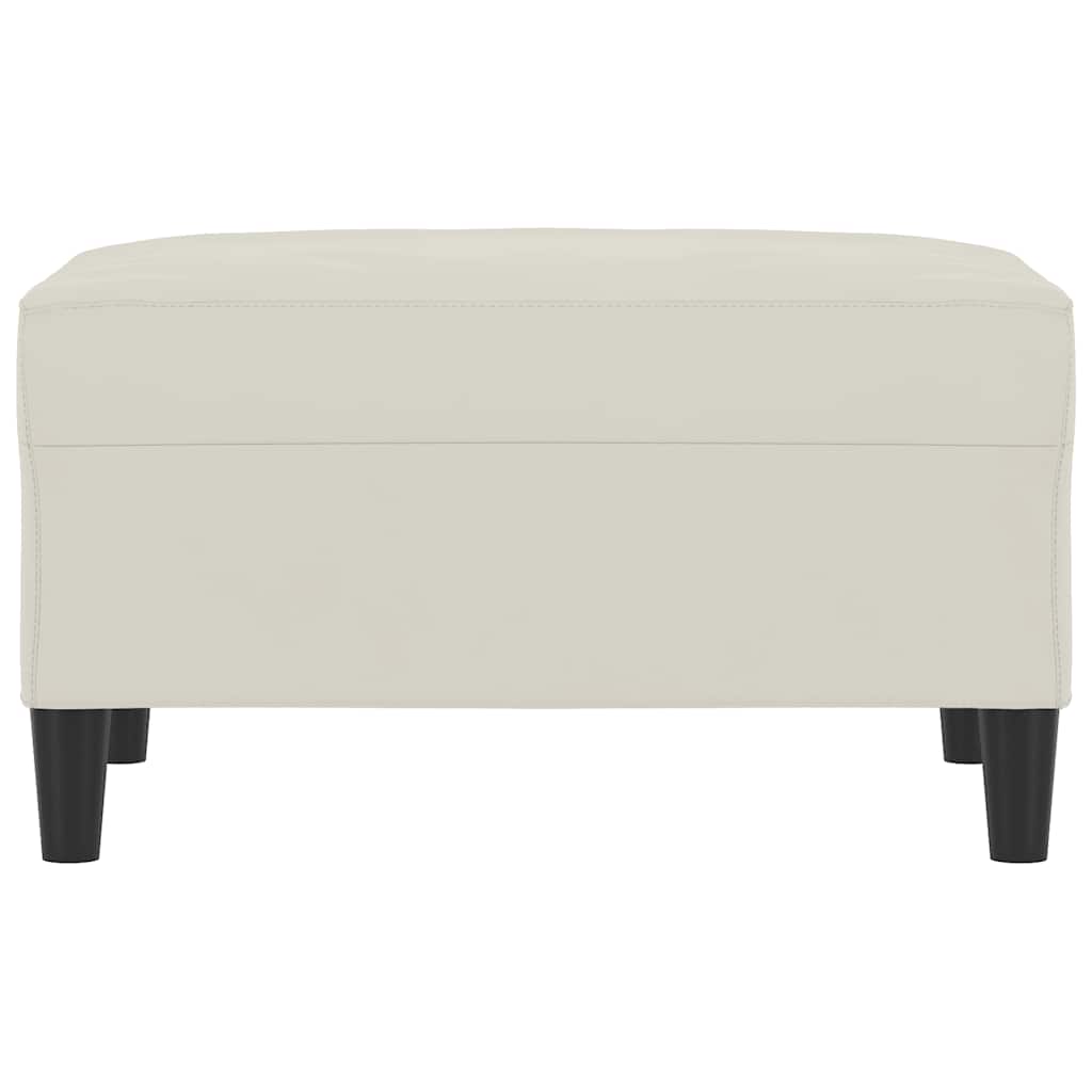 fodskammel 70x55x41 cm velour cremefarvet