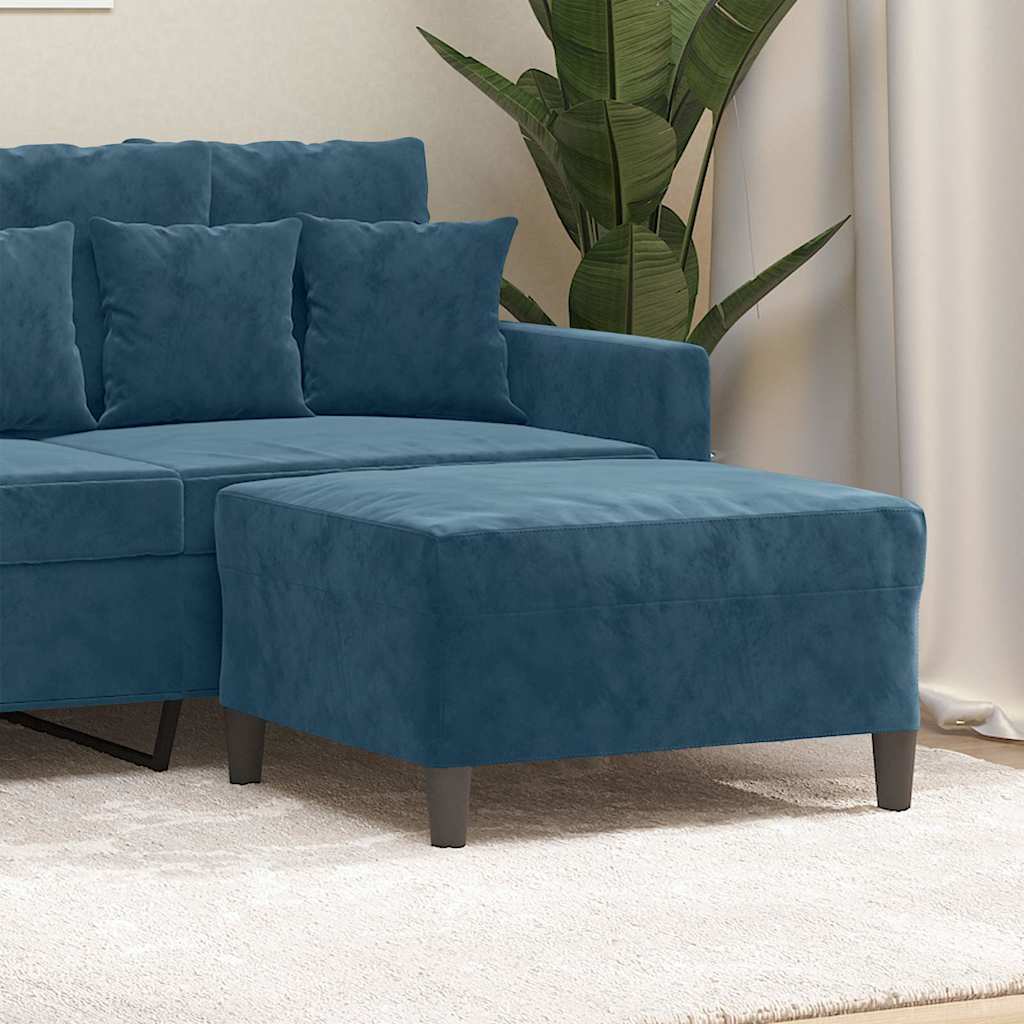 fodskammel 70x55x41 cm velour lyserød