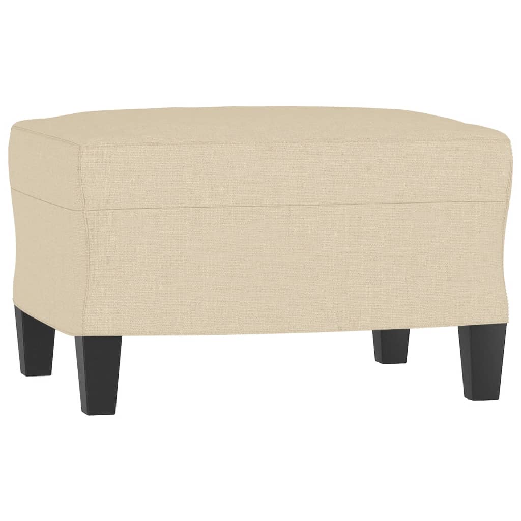 fodskammel 60x50x41 cm stof cremefarvet