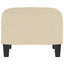 fodskammel 60x50x41 cm stof cremefarvet