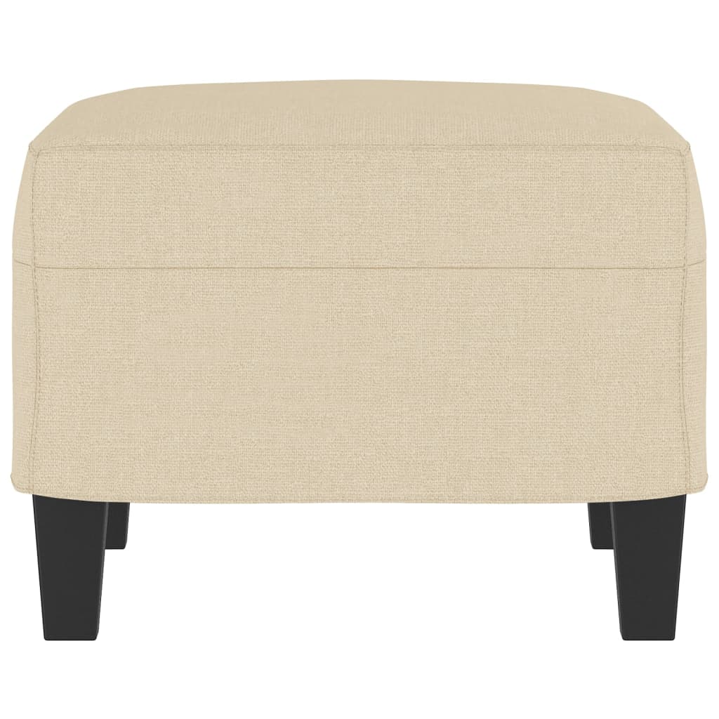fodskammel 60x50x41 cm stof cremefarvet