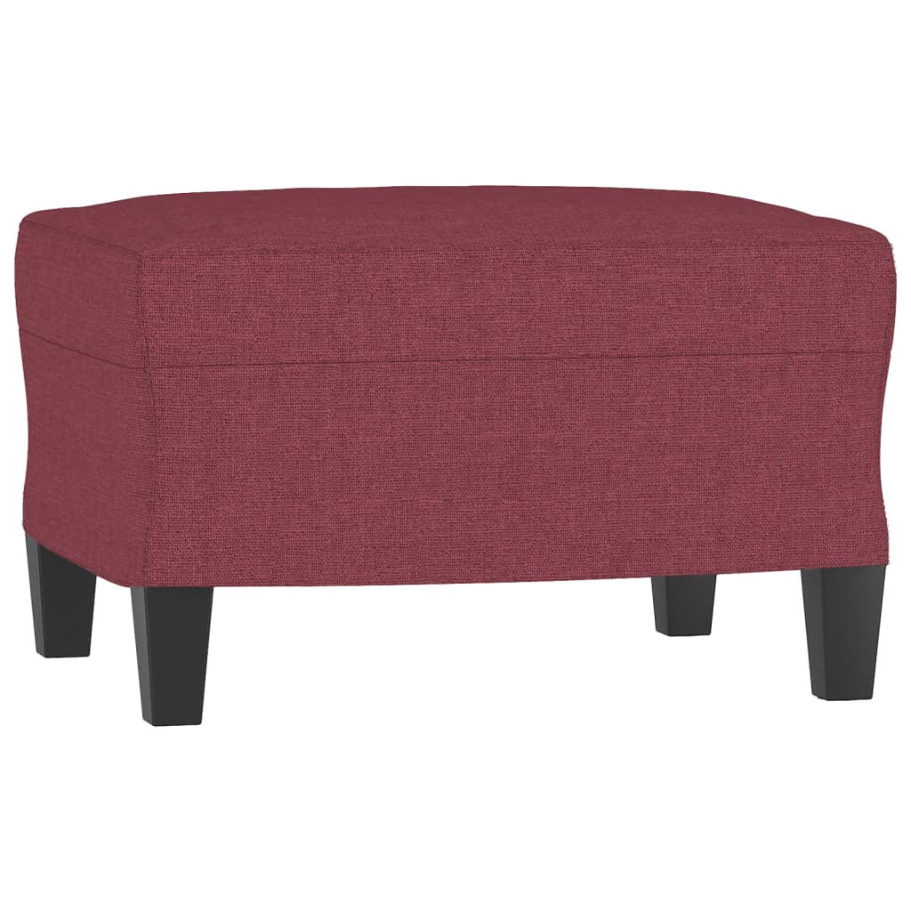 fodskammel 60x50x41 cm stof vinrød