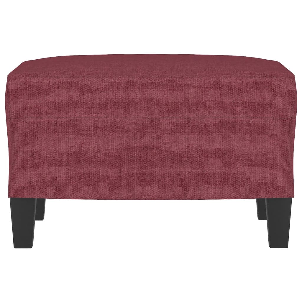 fodskammel 60x50x41 cm stof vinrød