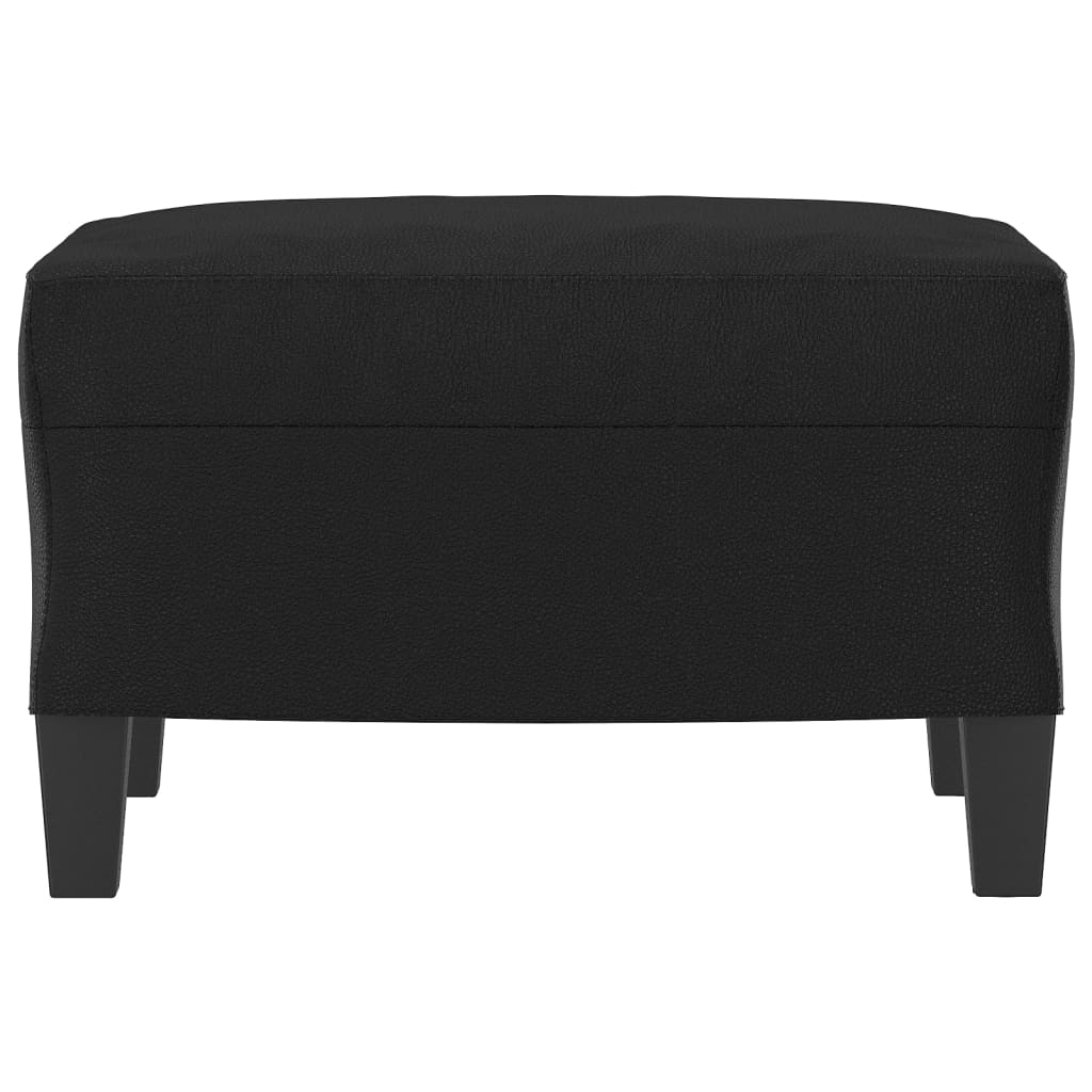 fodskammel 60x50x41 cm kunstlæder sort