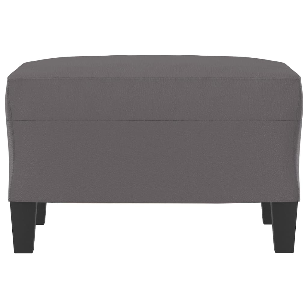 fodskammel 60x50x41 cm kunstlæder grå