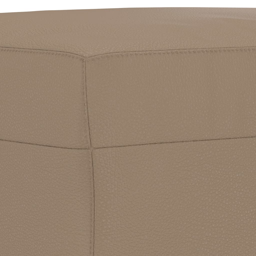 fodskammel 60x50x41 cm kunstlæder cappuccino