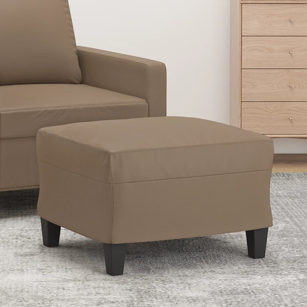 fodskammel 60x50x41 cm kunstlæder cappuccino