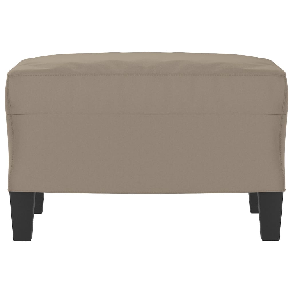 fodskammel 60x50x41 cm mikrofiberstof gråbrun