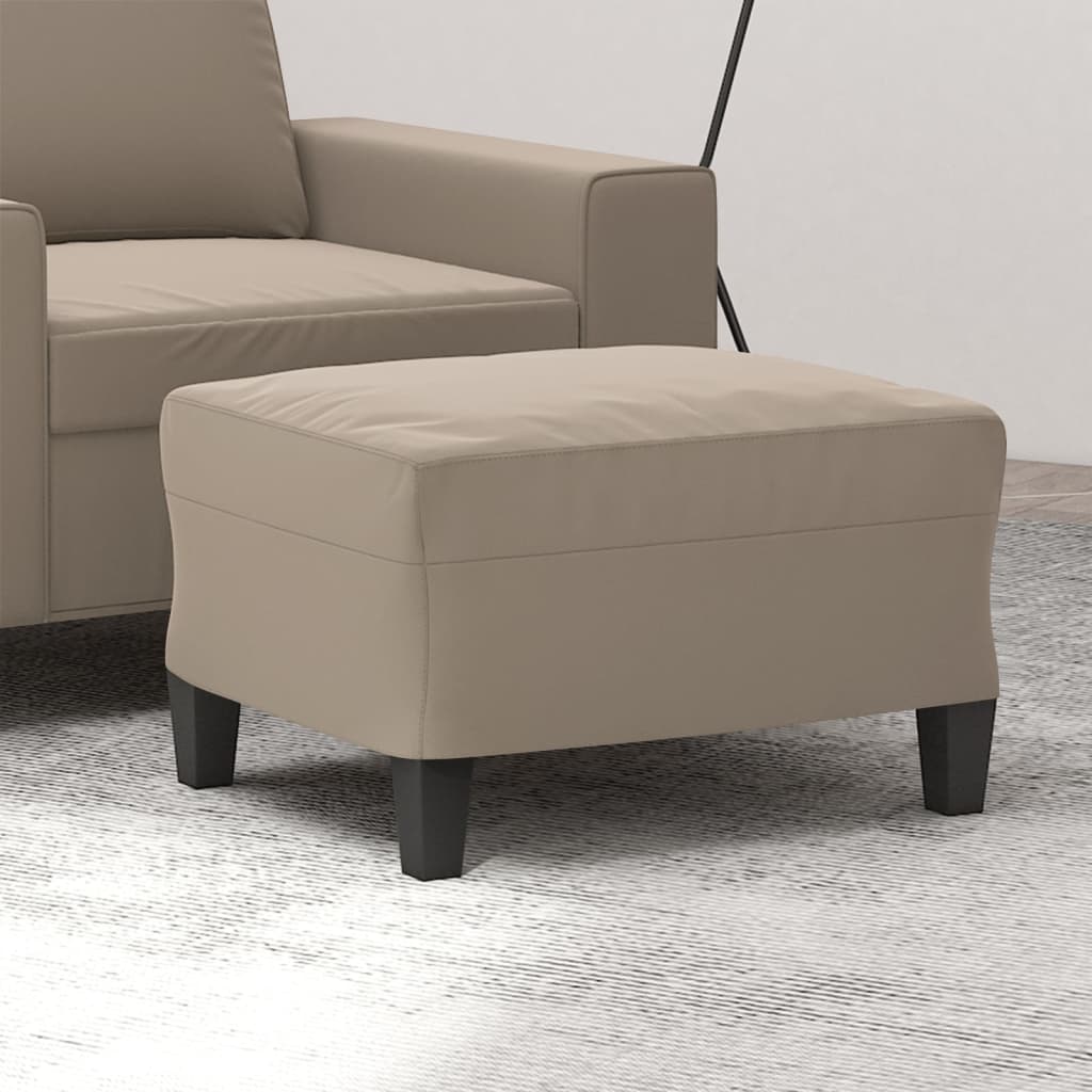 fodskammel 60x50x41 cm mikrofiberstof gråbrun