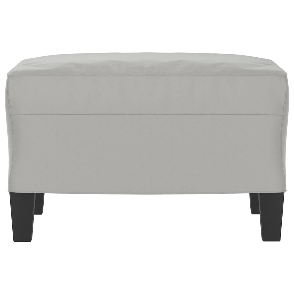 fodskammel 60x50x41 cm mikrofiberstof lysegrå