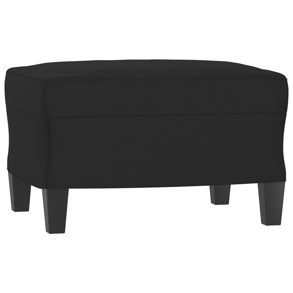 fodskammel 60x50x41 cm mikrofiberstof sort