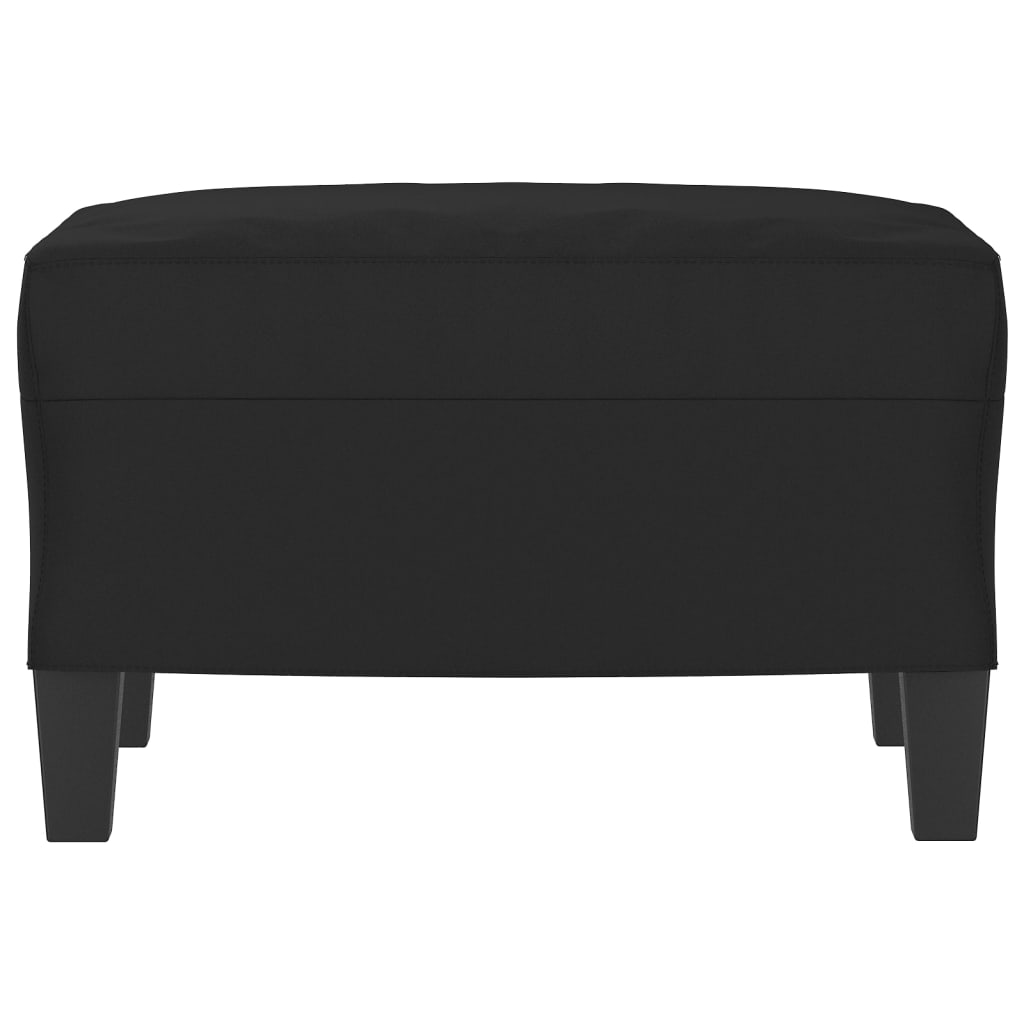 fodskammel 60x50x41 cm mikrofiberstof sort
