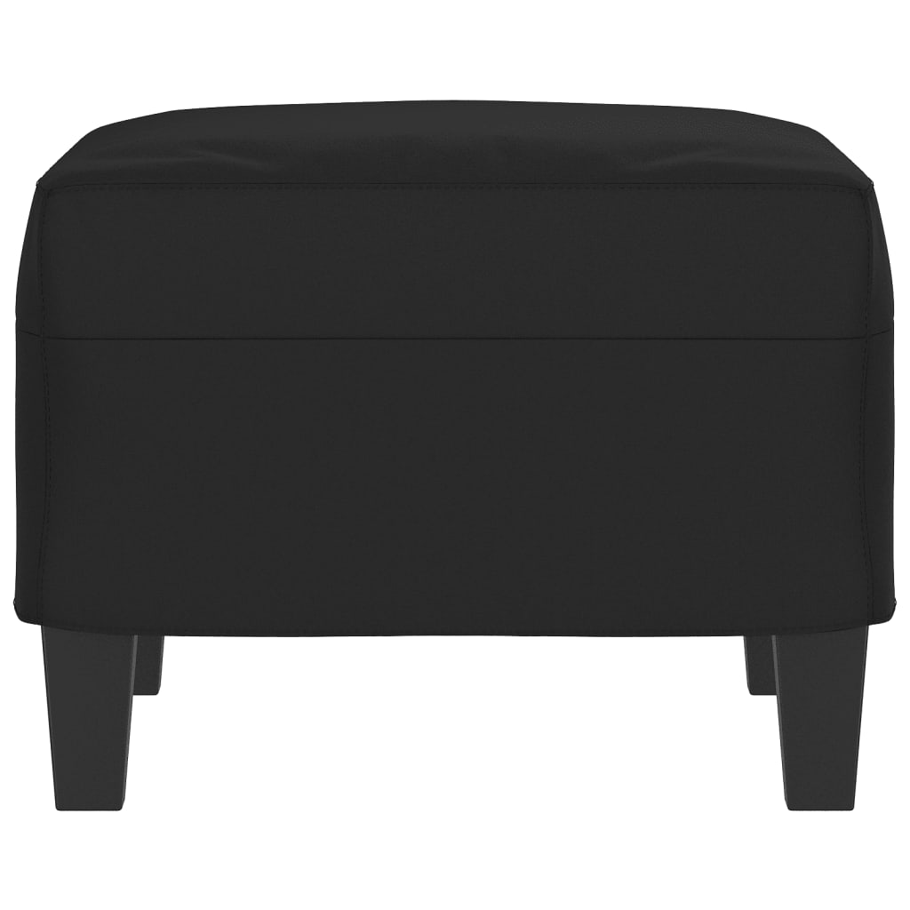 fodskammel 60x50x41 cm mikrofiberstof sort
