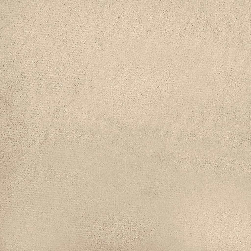 fodskammel 60x50x41 cm mikrofiberstof cremefarvet