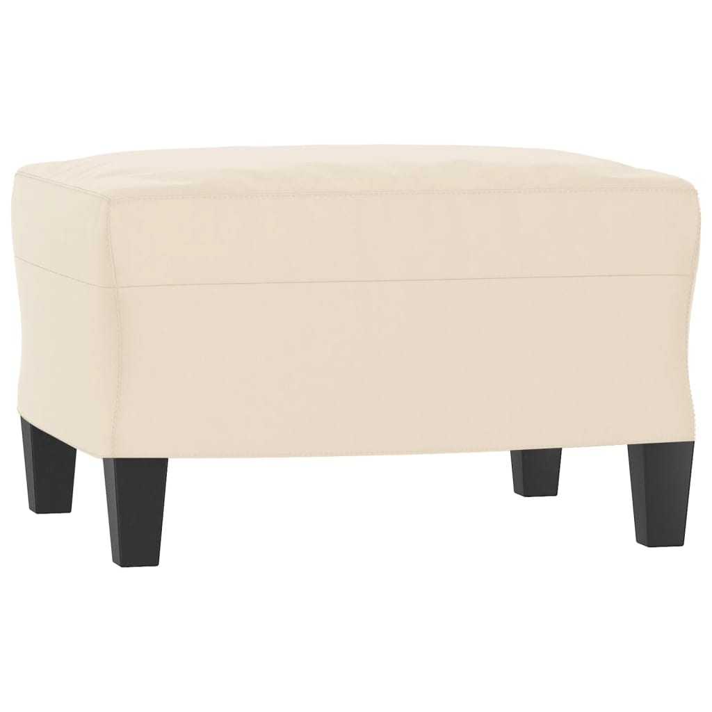 fodskammel 60x50x41 cm mikrofiberstof beige