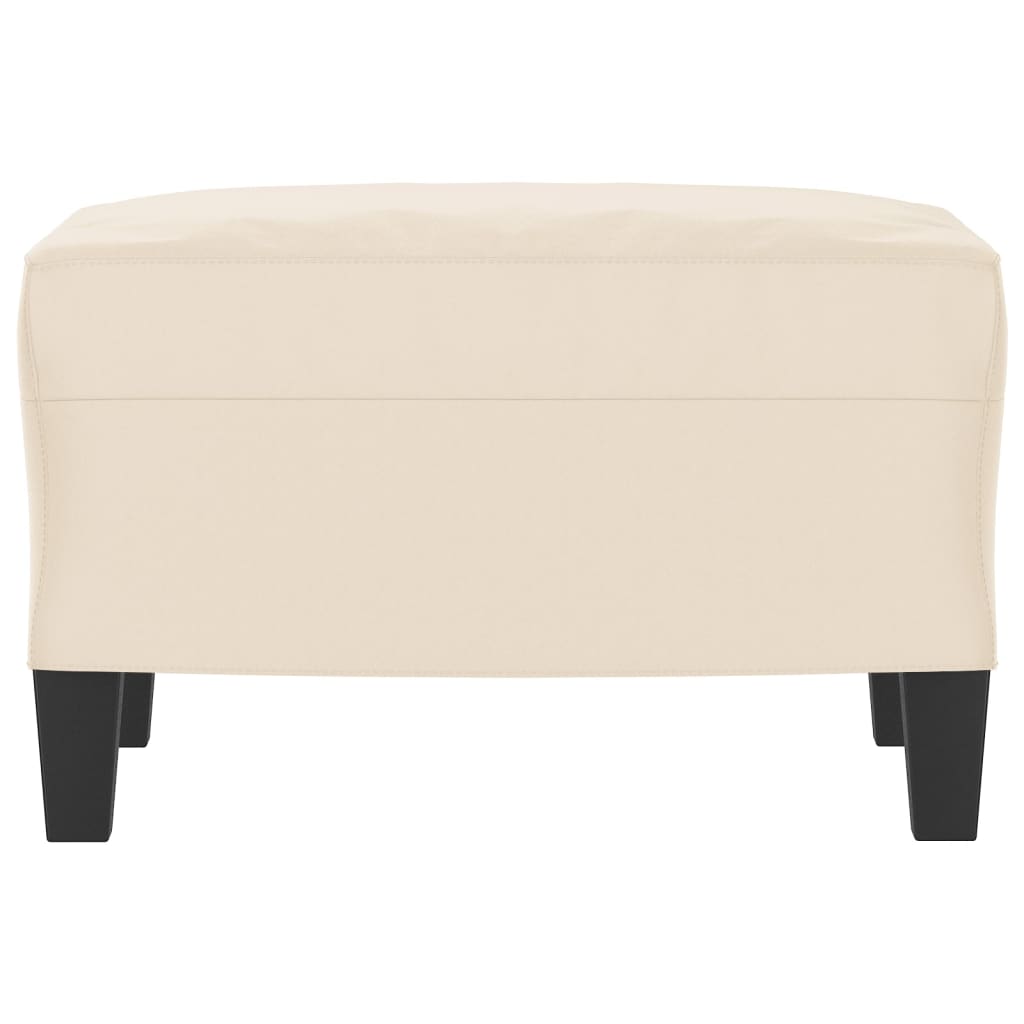 fodskammel 60x50x41 cm mikrofiberstof beige