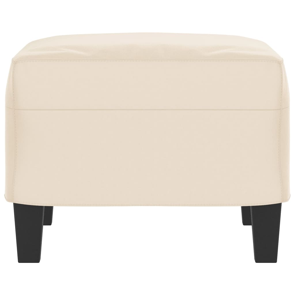 fodskammel 60x50x41 cm mikrofiberstof beige
