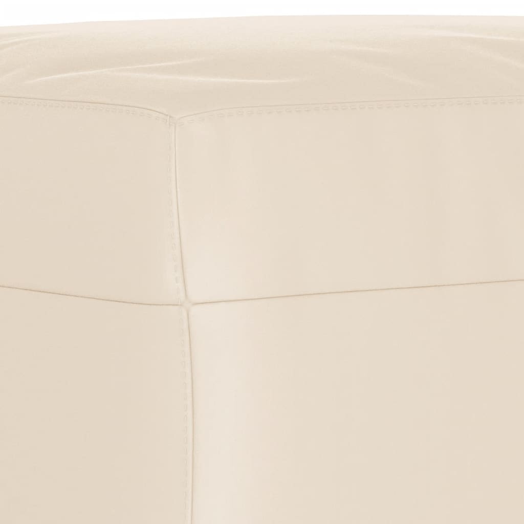 fodskammel 60x50x41 cm mikrofiberstof beige
