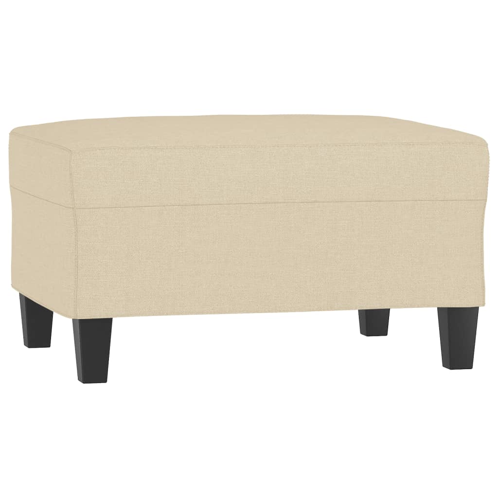 fodskammel 70x55x41 cm stof cremefarvet
