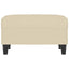 fodskammel 70x55x41 cm stof cremefarvet