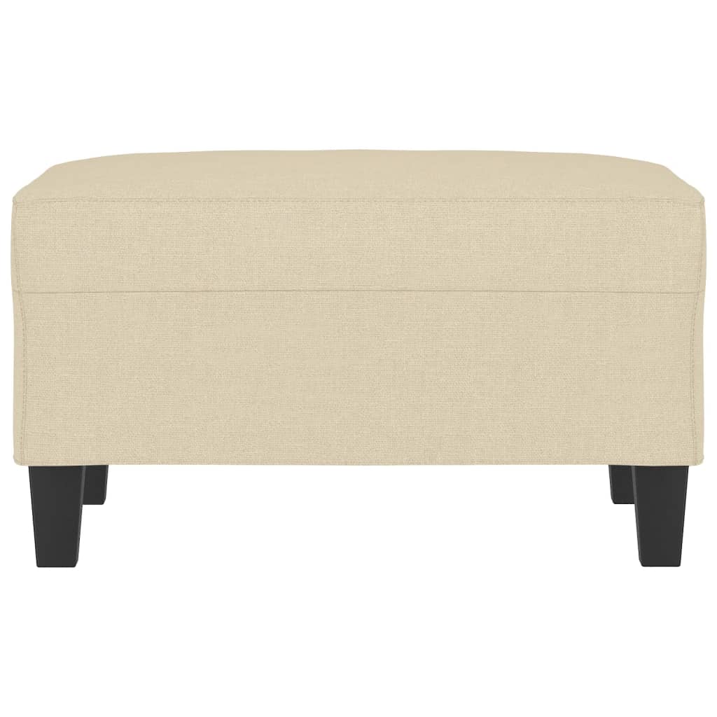 fodskammel 70x55x41 cm stof cremefarvet