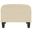 fodskammel 70x55x41 cm stof cremefarvet