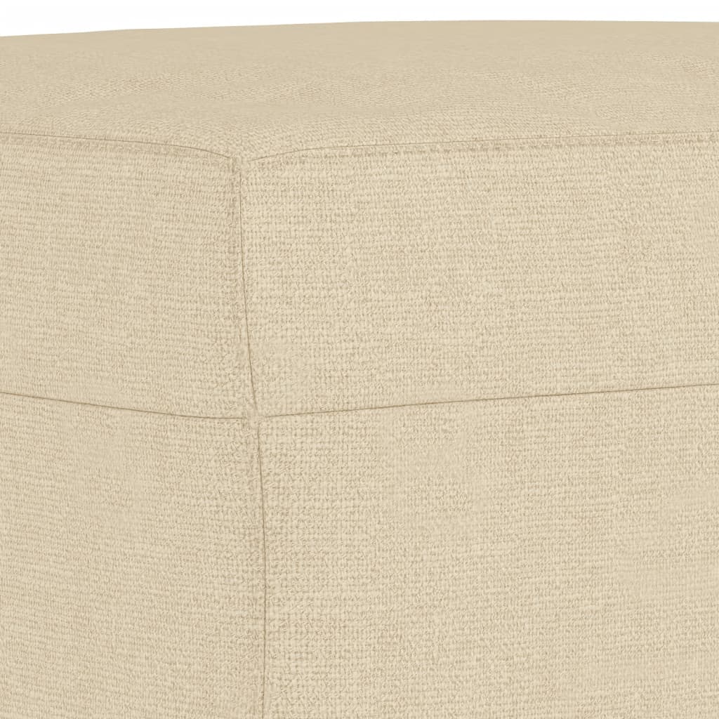 fodskammel 70x55x41 cm stof cremefarvet