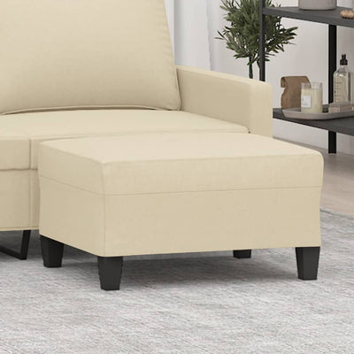 fodskammel 70x55x41 cm stof cremefarvet