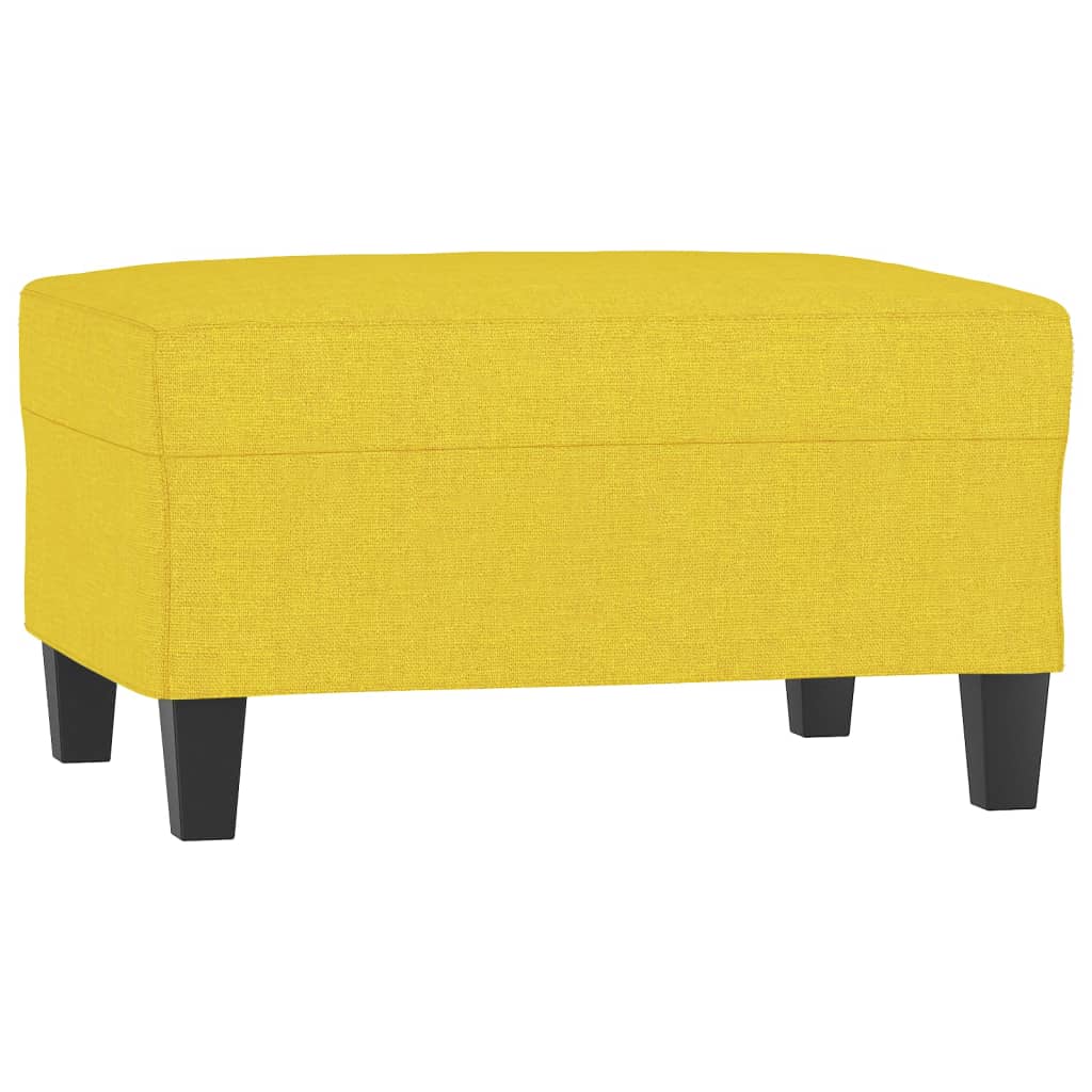 fodskammel 70x55x41 cm stof lysegul