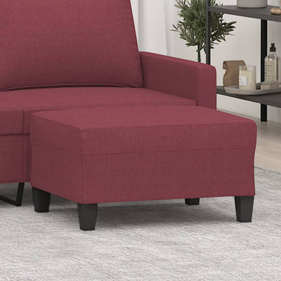 fodskammel 70x55x41 cm stof vinrød