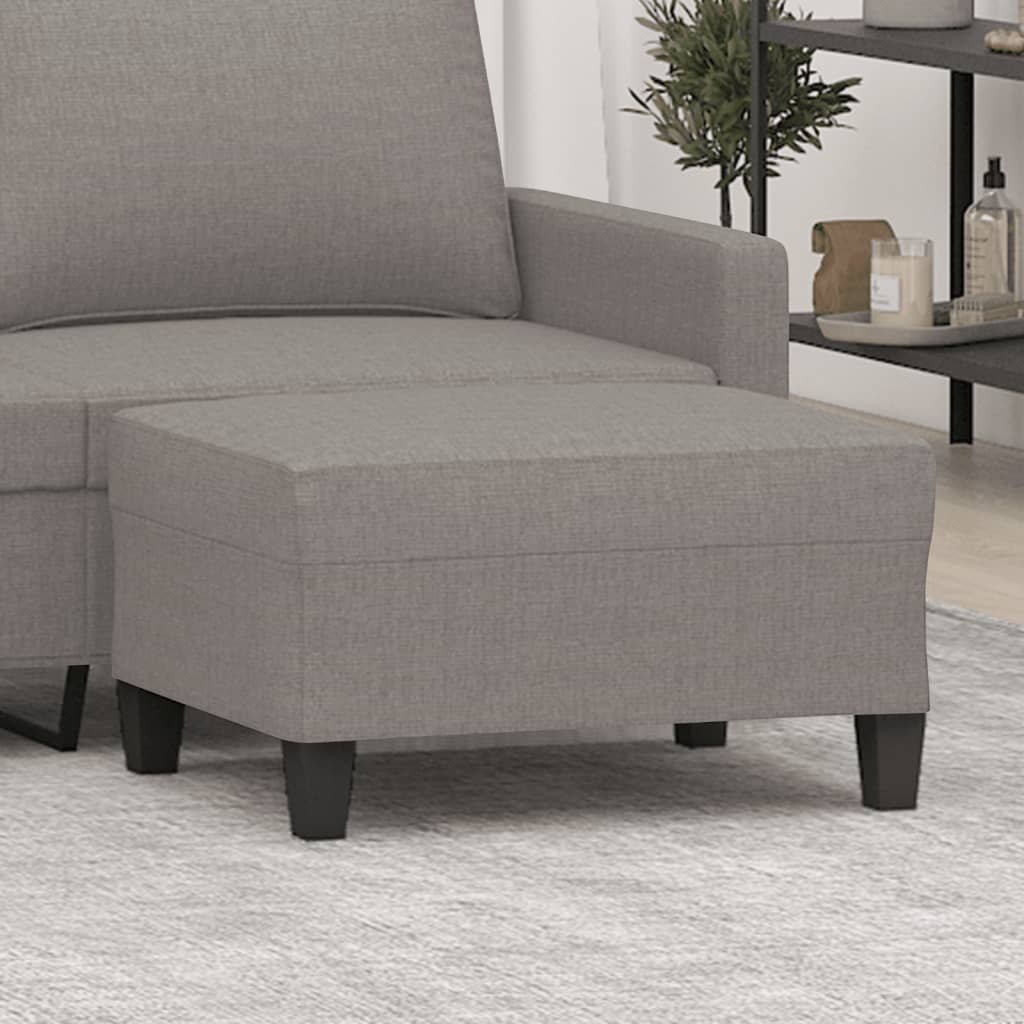 fodskammel 70x55x41 cm stof gråbrun