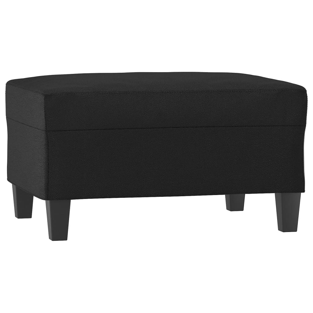 fodskammel 70x55x41 cm kunstlæder sort