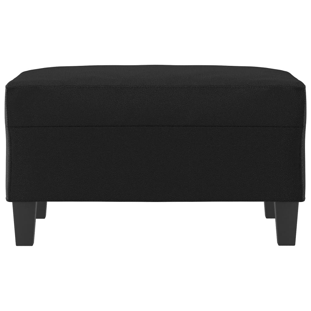 fodskammel 70x55x41 cm kunstlæder sort